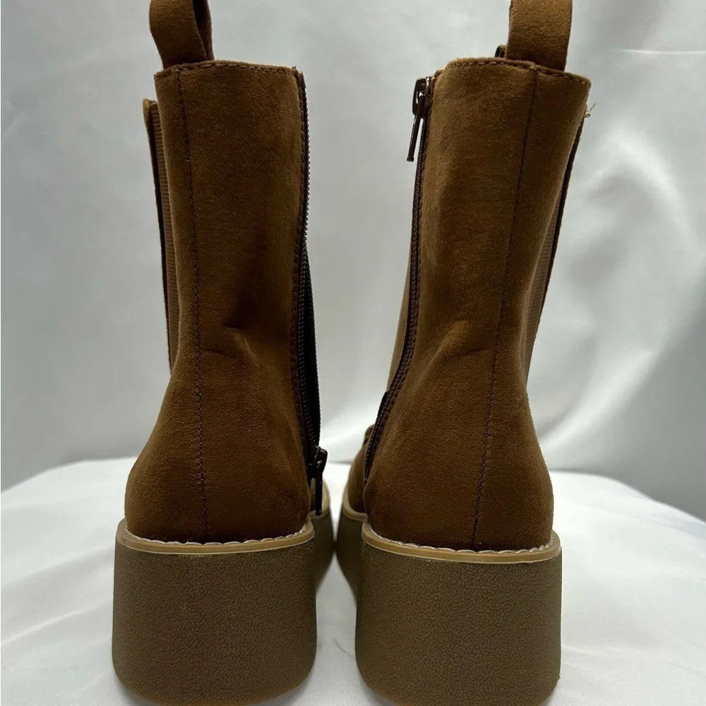 London Underground Charlie Platform Boots in Chestnut 6